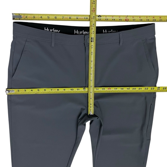 Hurley Mens Performance Stretch Pants Sz 38x30 Blueish Gray Golf - Picture 10 of 13